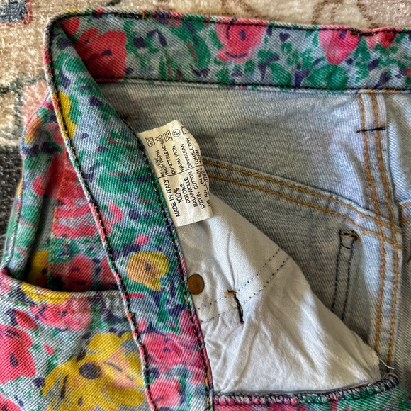 United Colors Of Benetton Floral High Rise Jeans - Multicolor - Picture 12 of 12